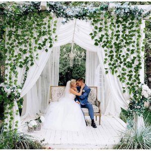 120 Pack | Artificial Ivy Leaves Garland Wedding Greenery Vines 78 Total …